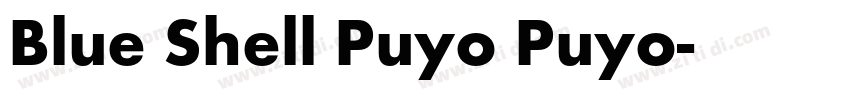 Blue Shell Puyo Puyo字体转换